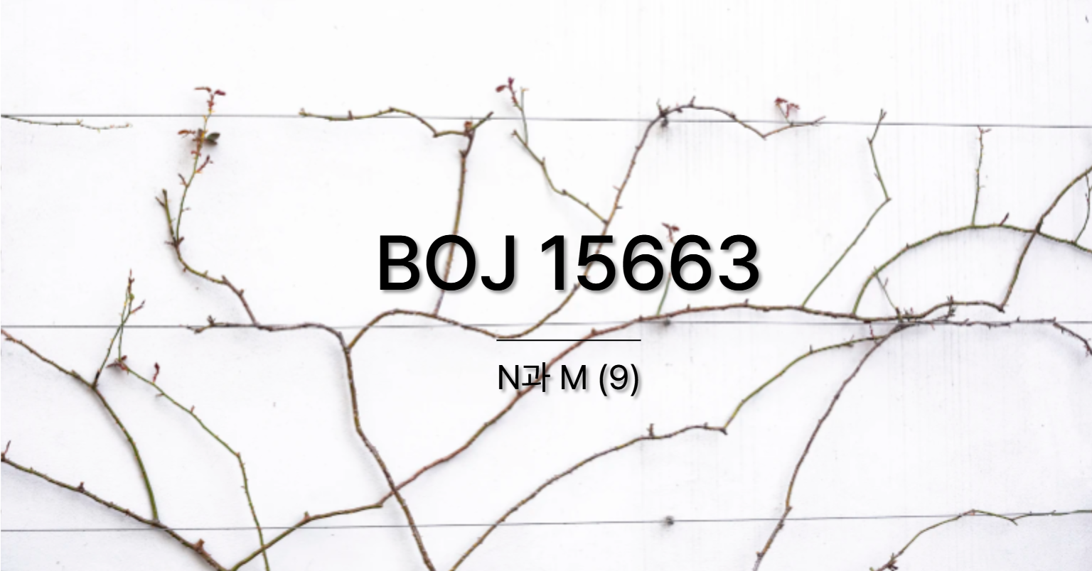 [PS] BOJ 15663 / N과 M (9)