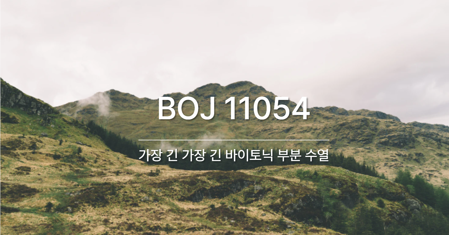 [PS] BOJ 11054 / 가장 긴 가장 긴 바이토닉 부분 수열