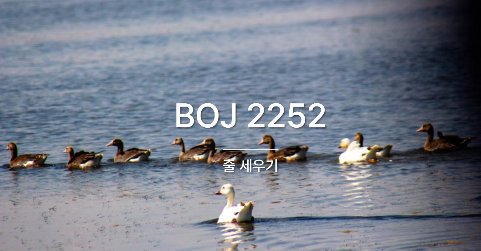 [PS] BOJ 2252 / 줄 세우기